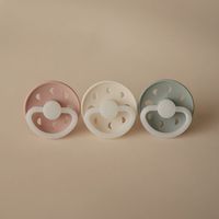 FRIGG Silicone Glow in the Dark Moon Pacifier Size 2 - Stone Blue